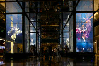The Cosmopolitan in Las Vegas installs underwater live action visual art piece