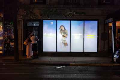 Dua Lipa tour announced  with DOOH window projection campaign