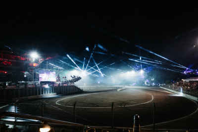 Cameo Oron H2 lights enhance races at the Iron Drift King Festival