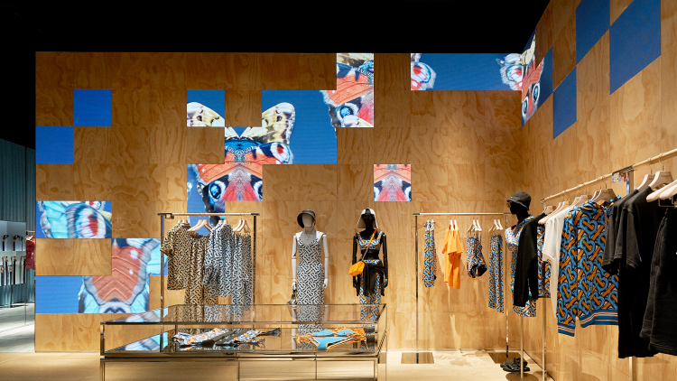 Fashion forward at Burberry social retail store