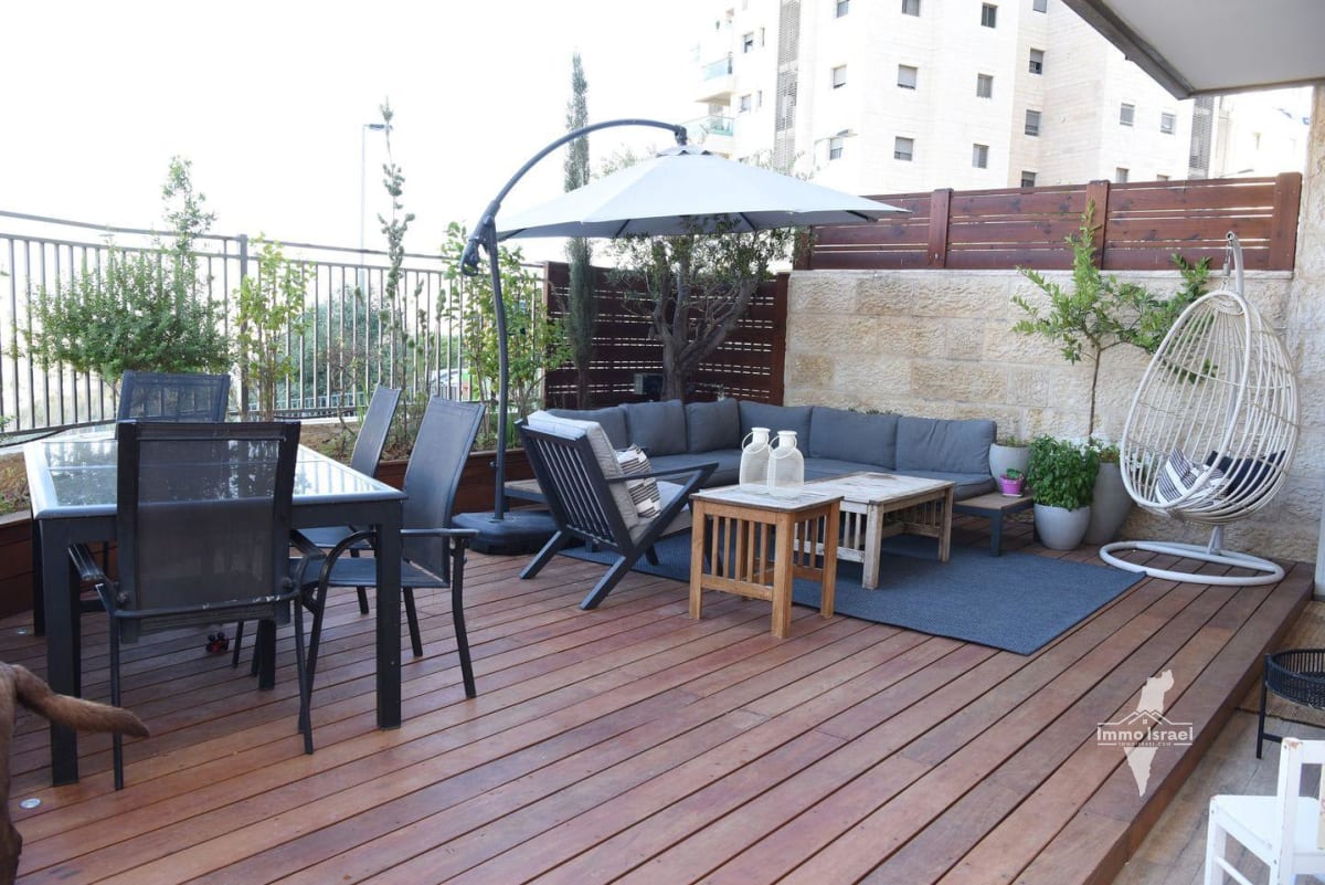 For Sale: 5-Room Garden Apartment in Gershon Avner, Jerusalem