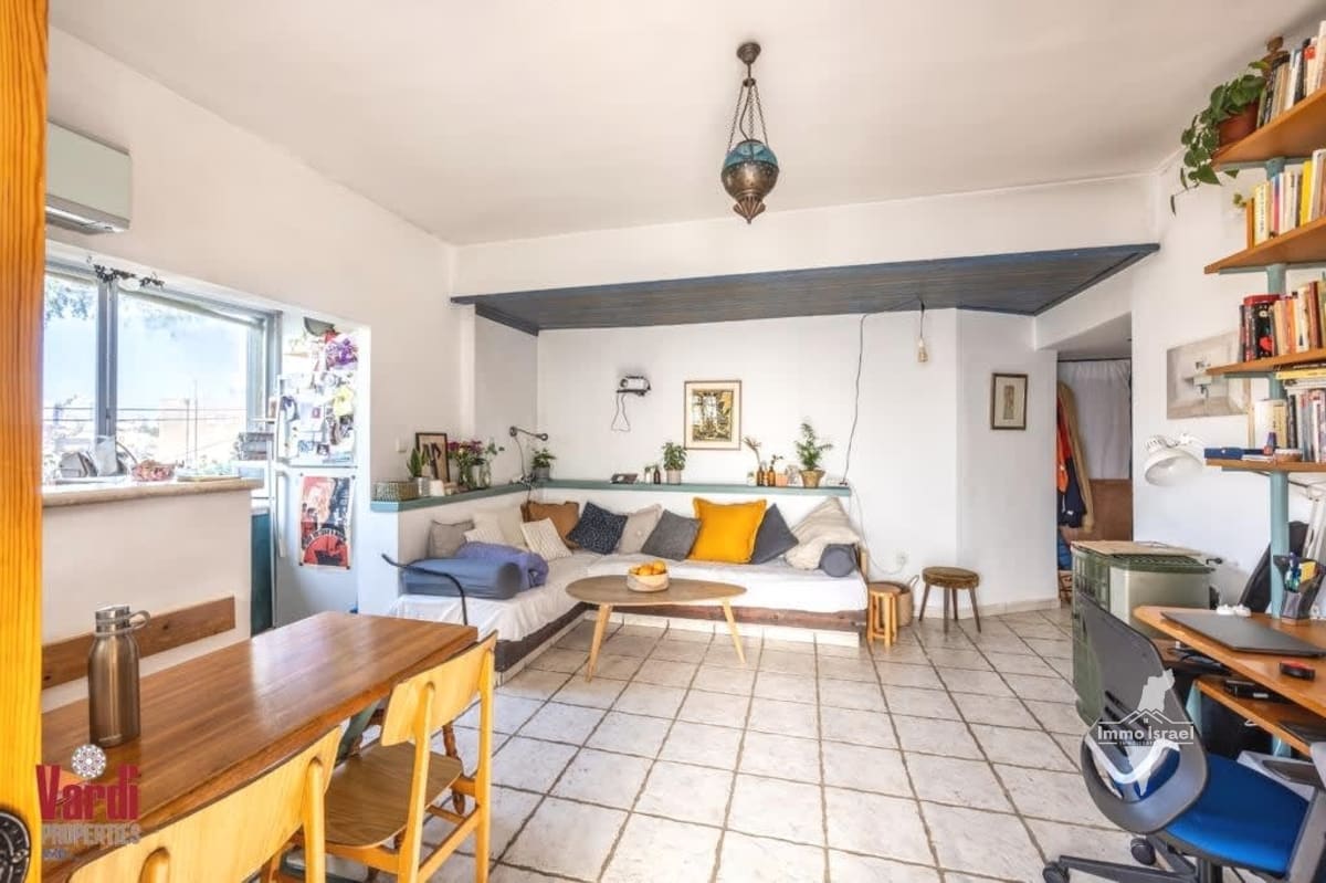 For Sale: 3-Room Garden Apartment on Tchernichovsky Street, Jerusalem