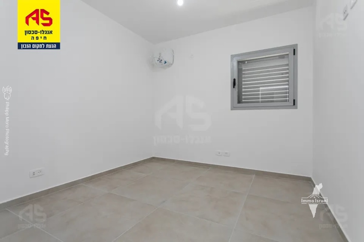 New 4-Room Apartment from Contractor on Shlomo HaMelech Street, Haifa