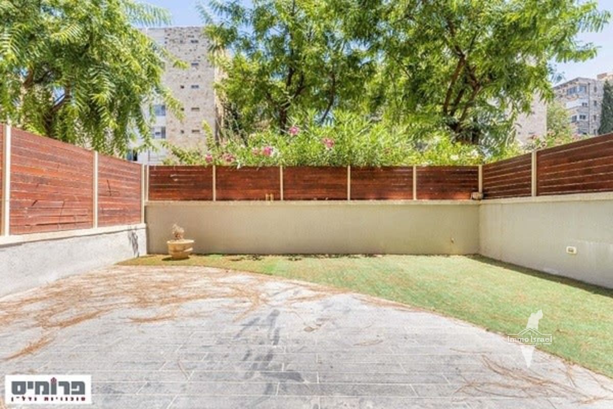 3.5-Room Garden Apartment for Sale on Nayot Street, Jerusalem