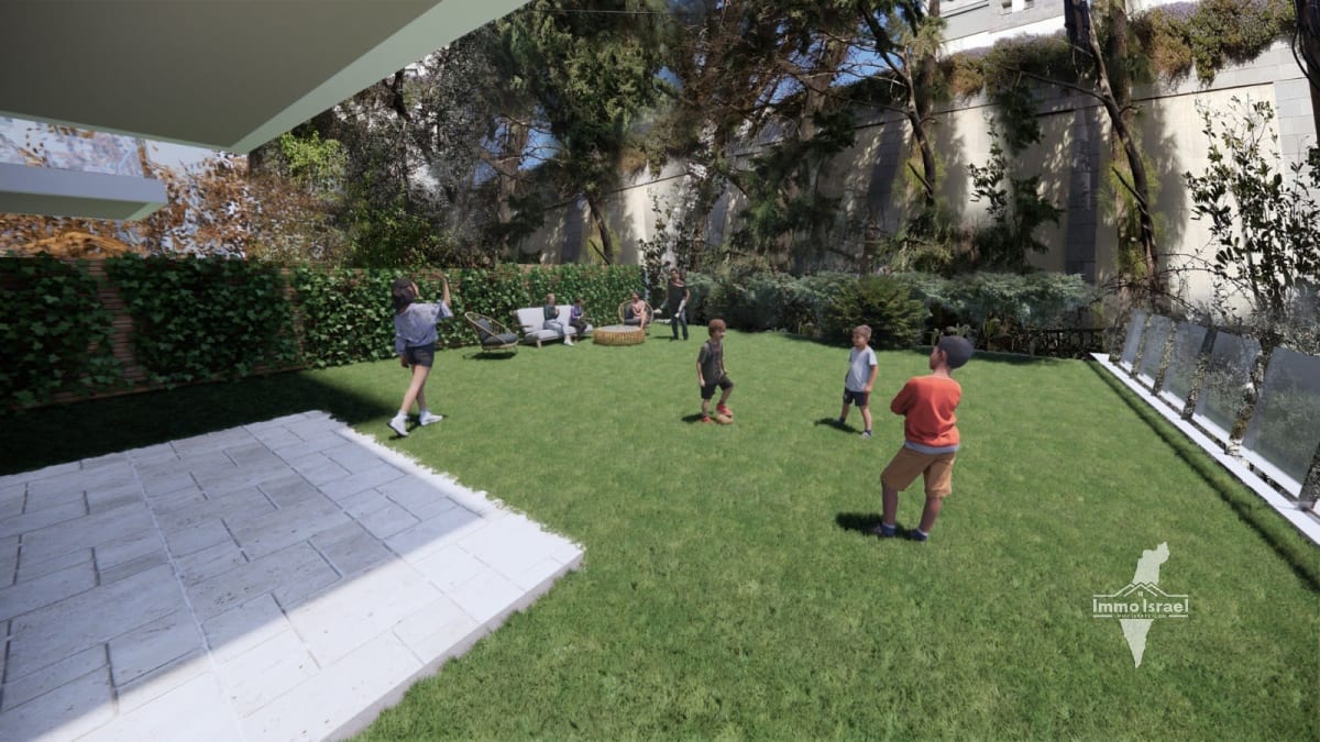 5-Room Garden Apartment for Sale at 12 Smolenskin Street, Haifa