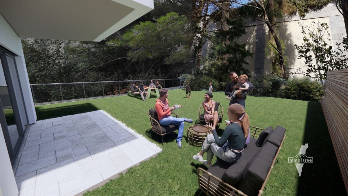5-Room Garden Apartment for Sale at 12 Smolenskin Street, Haifa