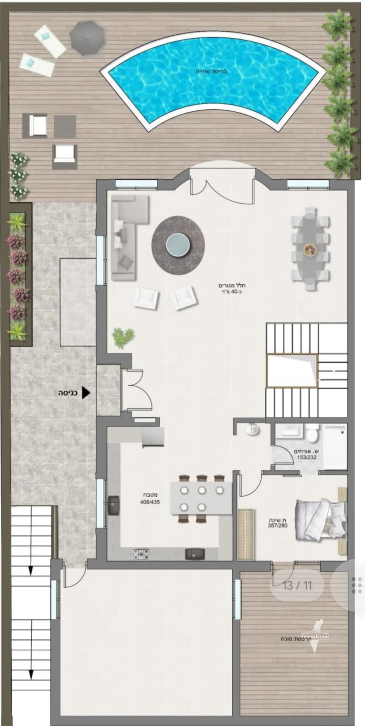 8-Room Duplex for Sale on HaKinor Street, Jerusalem