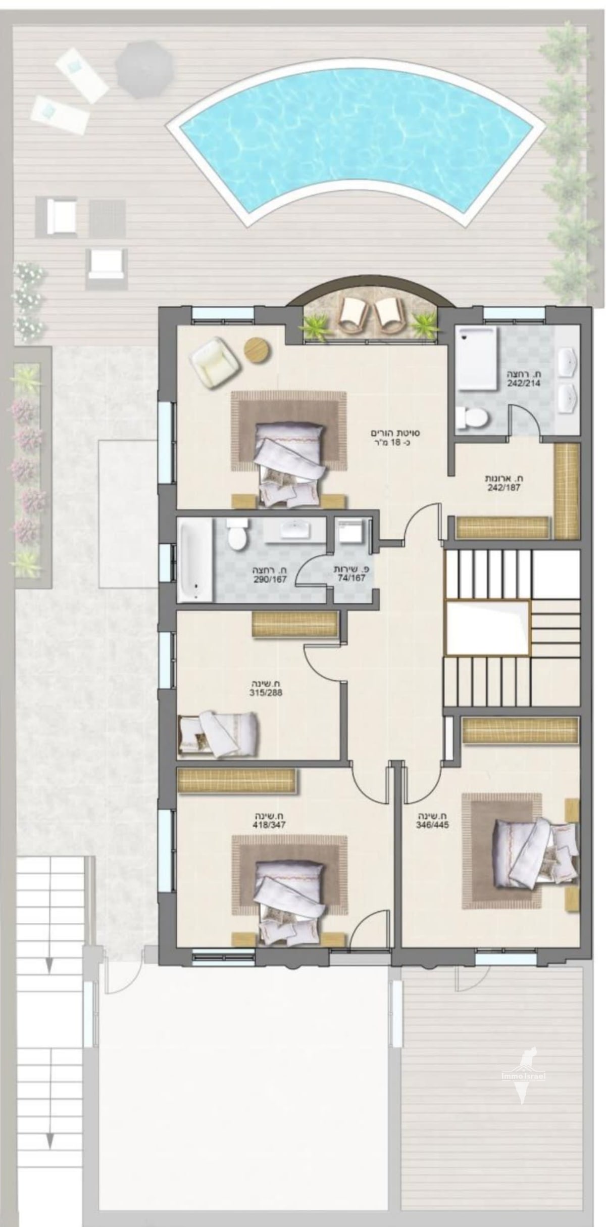 דו משפחתי 8 חדרים למכירה ברחוב הכינור, ירושלים