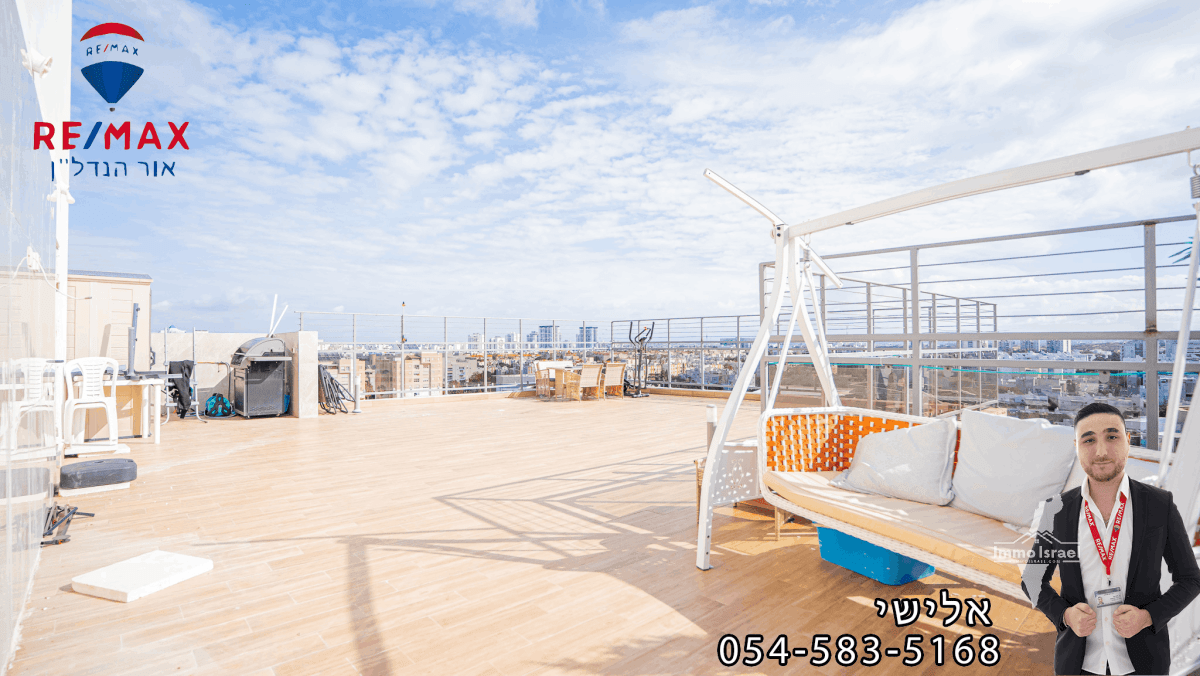 4-Room Penthouse for Sale on Adar Street, Ashdod