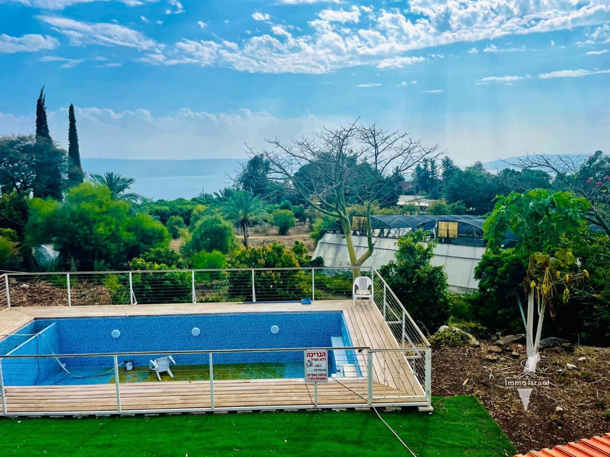 6-Dunam Estate with Panoramic View of the Kinneret and the Golan Heights in Chorazim