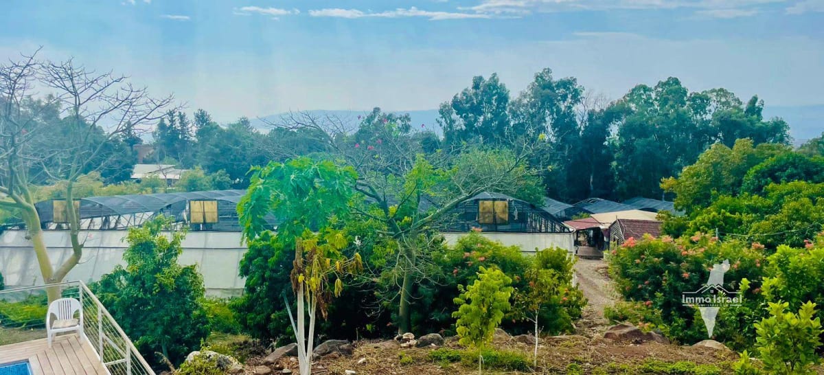 6-Dunam Estate with Panoramic View of the Kinneret and the Golan Heights in Chorazim