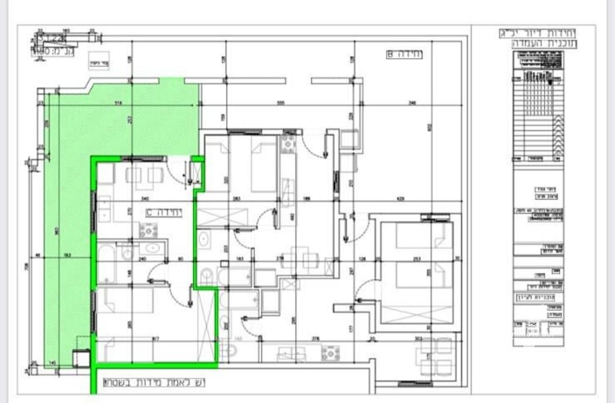 דירה מחולקת ל-3 יחידות להשקעה ברחוב בילו, חיפה