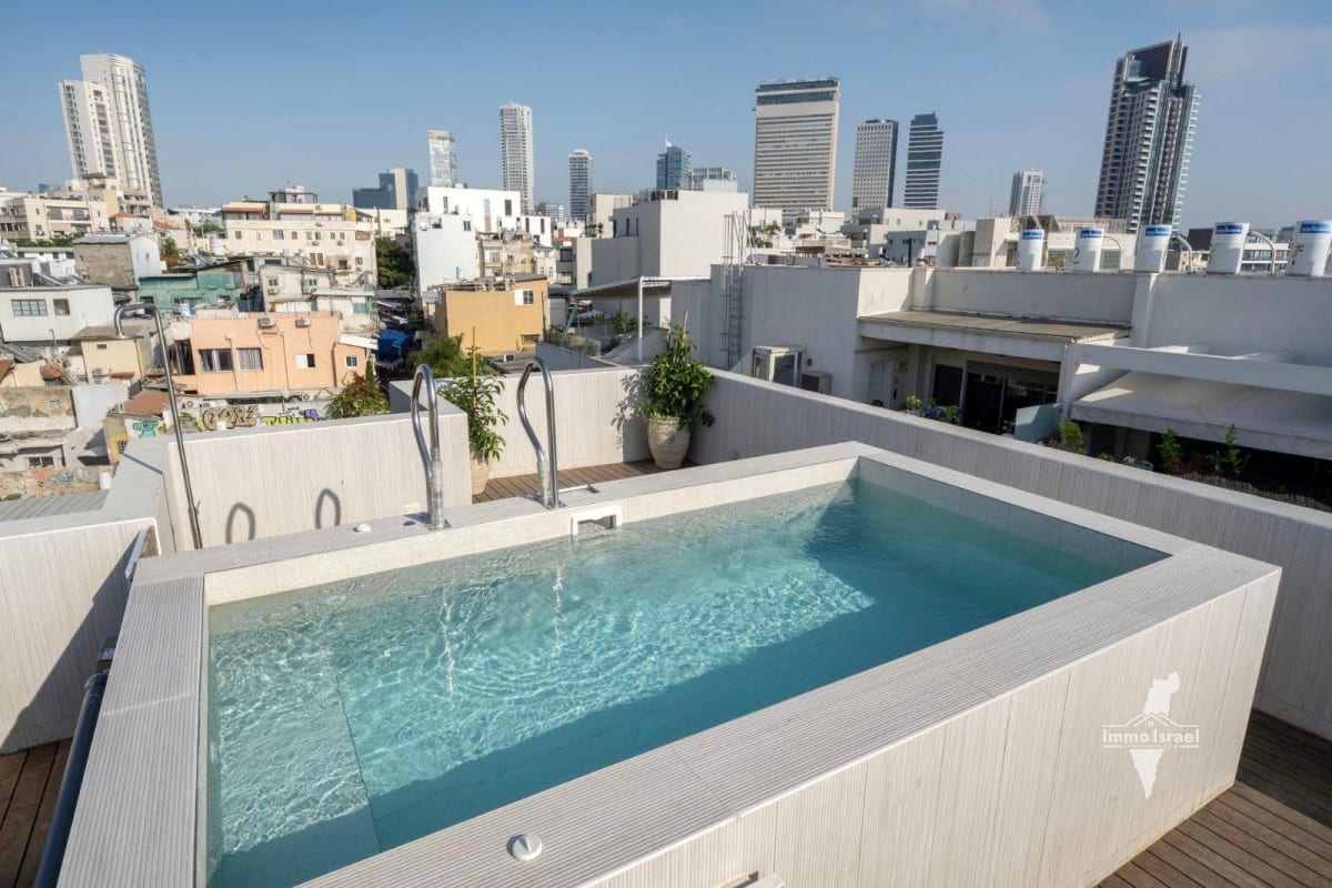 Дуплекс пентхаус 4 комнаты с бассейном на крыше на продажу на улице Малана, Тель-Авив-Яффо
