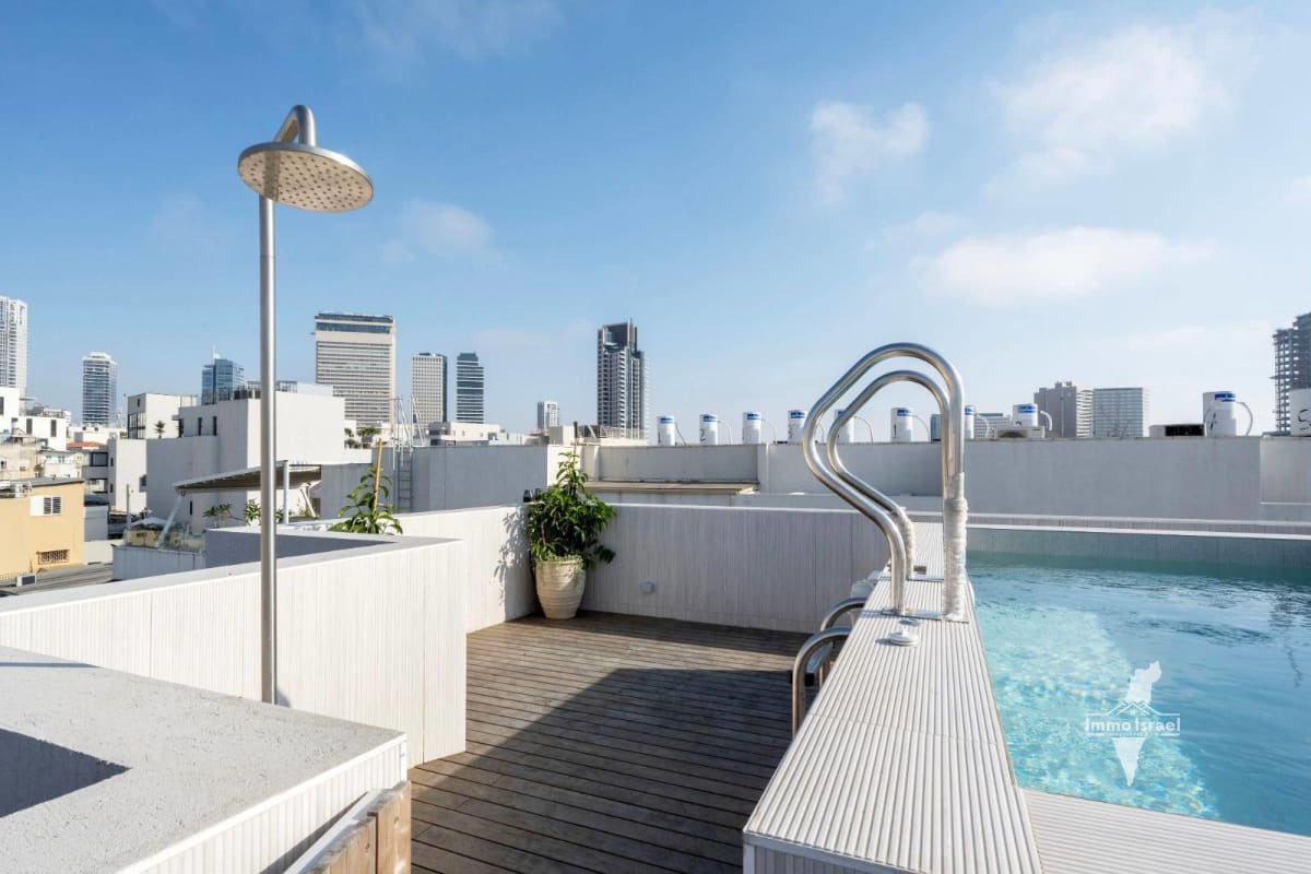 Дуплекс пентхаус 4 комнаты с бассейном на крыше на продажу на улице Малана, Тель-Авив-Яффо