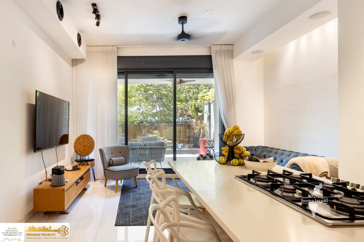 Appartement rez-de-jardin de luxe de 4 pièces à vendre au 76 rue HaHashmonaim, Tel Aviv-Yafo