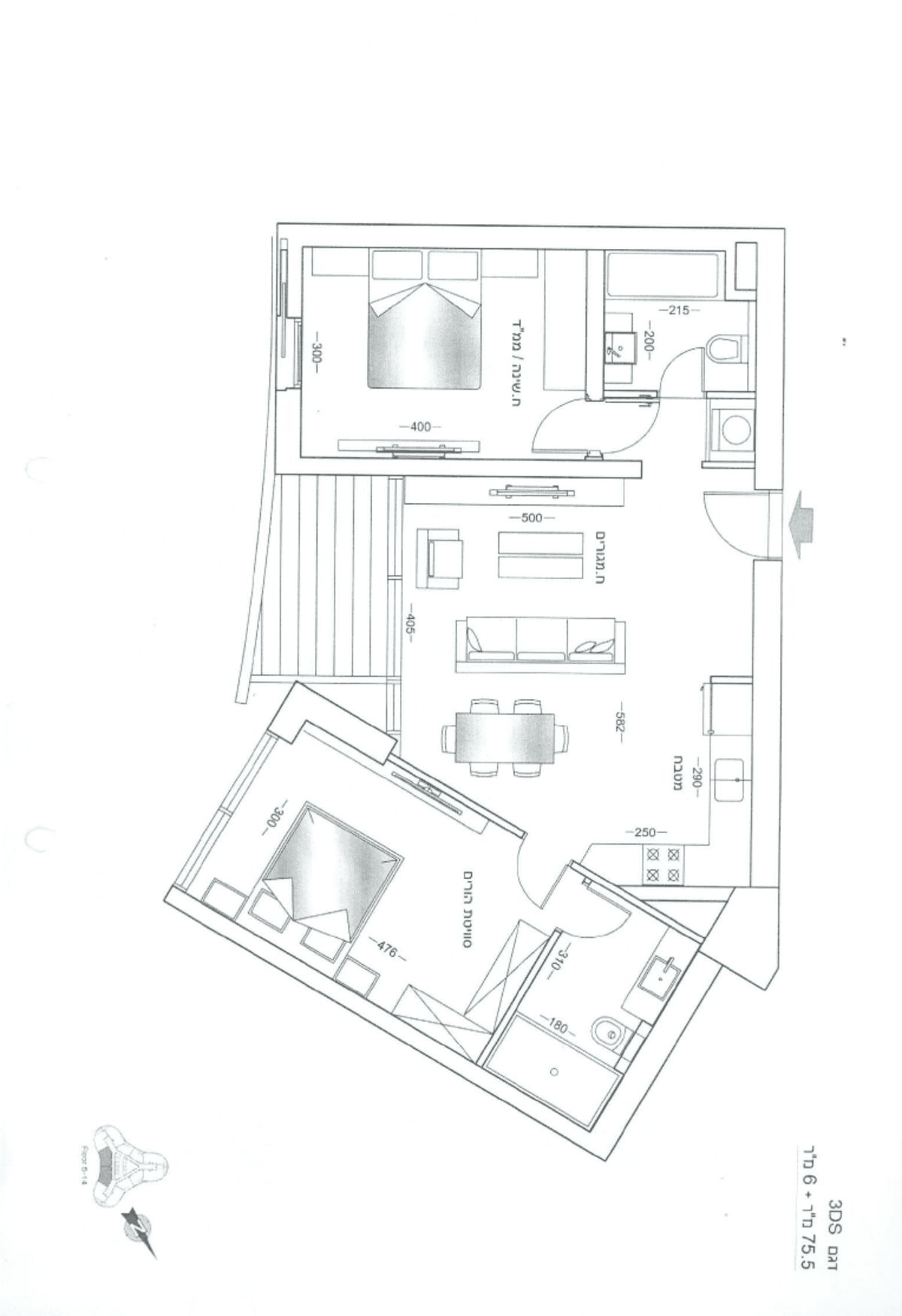 3-Room Apartment for Sale on HaHashmonaim Street, Tel Aviv