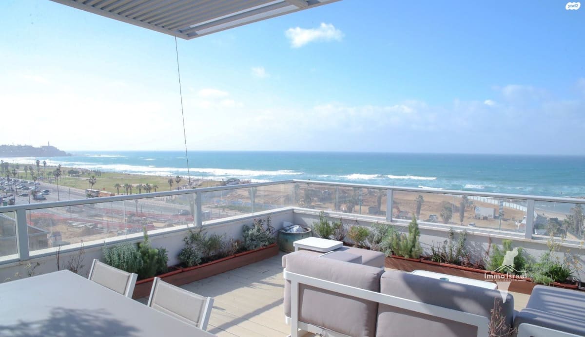 4-Room Penthouse for Rent on HaYarkon Street, Tel Aviv-Yafo