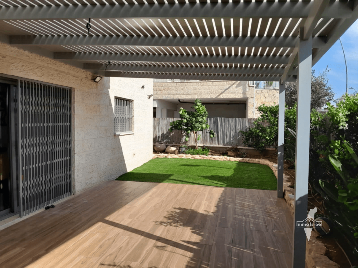 4-room garden apartment for sale on Nachlieli Street, Tzur Hadassah