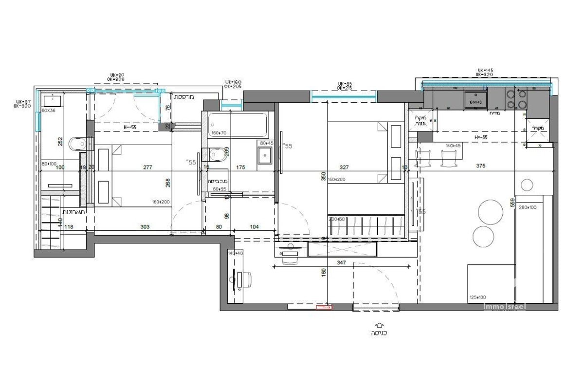 3-room apartment for rent on Harav Reines Street, Tel Aviv