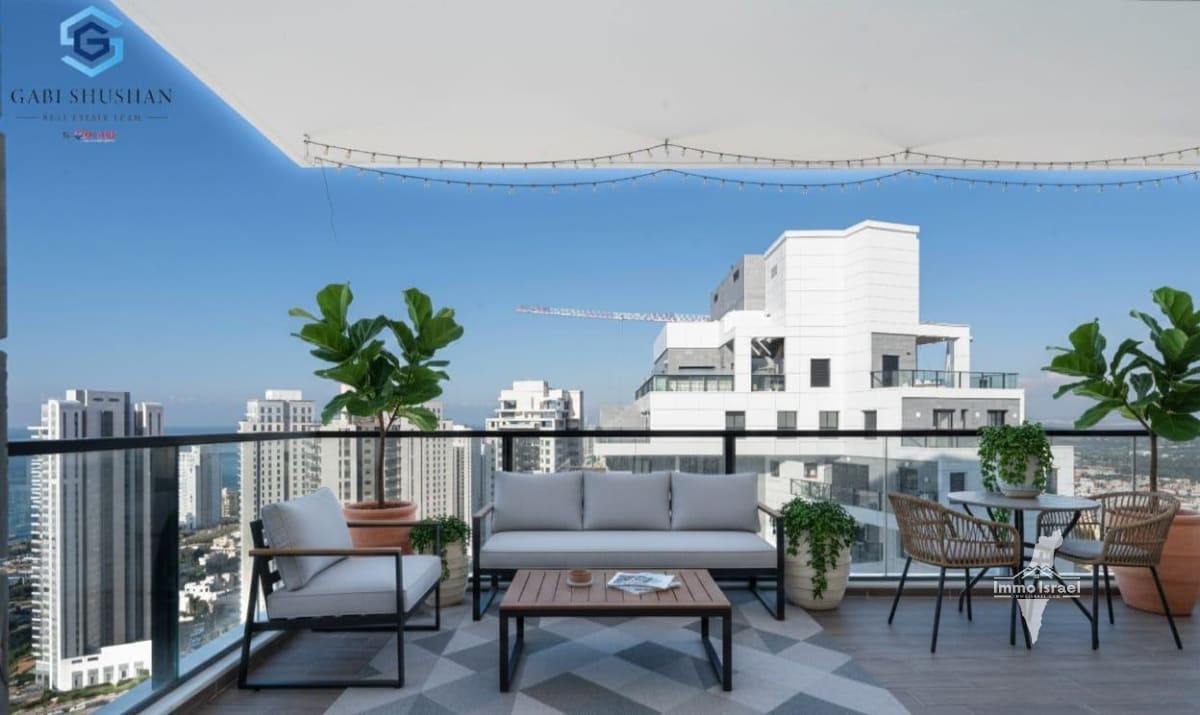 Пентхаус с 5 комнатами на продажу на улице Амнон Липкин Шахак 14, Нетания