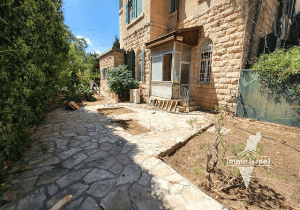 À vendre : Appartement de 3 pièces avec jardin dans la Colonie allemande, Jérusalem