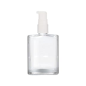 1.7oz /50ml Glass Square Bottle