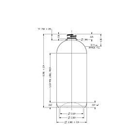 32oz /946ml 28-400 Cosmo PET Round Bottle