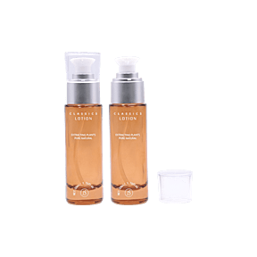 1.7oz /50ml Glass Cylinder Bottle with Pump