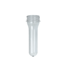 The image shows a clear plastic jar with a screw-top lid. The jar appears to be empty and is made from transparent PET (polyethylene terephthalate) material. It has a cylindrical shape with smooth, straight sides and a wide mouth opening, suitable for storing various types of products. The product name is "Resilux 18.0oz PET Jar."