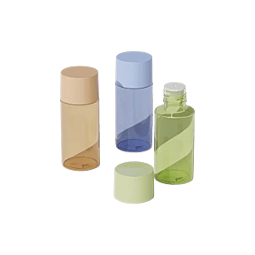 2.7oz/80ml 24-410 PET Cylinder Bottle with Orifice Reducer & Flush Screw Cap