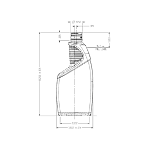 16oz /473ml 28-Ratchet PET Bottle