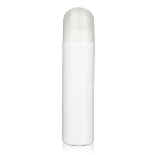 3.4oz/100ml 34-410 HDPE Cylinder Roll-On Deodorant Bottle with Plastic Rollerball & Overcap