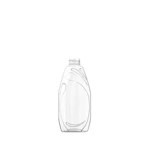 The image shows a Resilux 11.0oz PET Bottle. The bottle is clear and cylindrical with a smooth surface and no visible labels. It has a standard screw-top neck designed for a cap. The overall design is simple and functional, suitable for containing liquids. The bottle is empty and appears to be made from transparent plastic.