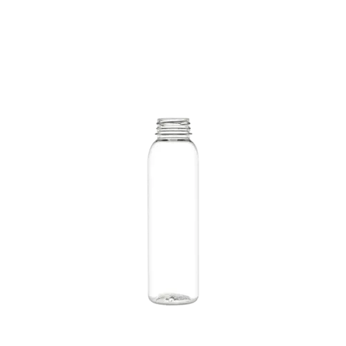 The image features a clear plastic bottle with a smooth, cylindrical shape and a slight taper towards the neck. The bottle has a standard screw cap opening. The product name is "Resilux 16.0oz PET Bottle."