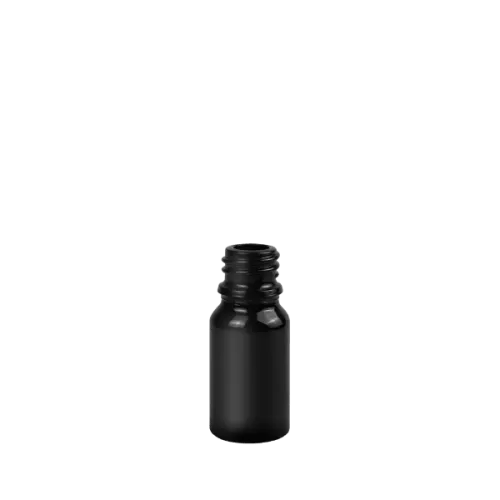 0.3oz/10ml Glass Boston Round Dropper Bottle with 18mm Neck