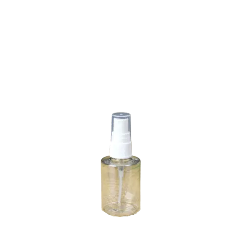 2oz/60ml 20-410 PET Cylinder Cosmetic Bottle with Fine Mist Sprayer