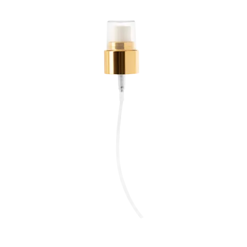 The image shows a Calaso PP Sprayer 24/410. It is a white plastic sprayer head designed for attachment to bottles. The sprayer features a ribbed cap for easy gripping and twisting, along with a long, slender nozzle for precise spraying. The trigger mechanism is ergonomic, ensuring comfortable use. The overall design is sleek and functional.