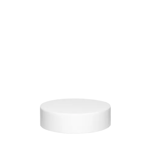 The image displays the Calaso PP Threaded Closure 53 Special HBA01A1A003-001. It features a sleek, round design with a smooth, matte finish. The closure appears to have fine threading designed for secure sealing. The product is predominantly white and has a clean, minimalist appearance.