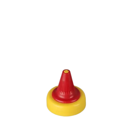 The image features the MRP Solutions PE Twist Open Cap 38-2149-10-01. It is a white, cylindrical plastic cap with a smooth surface. The cap has a twist-open mechanism and is designed to fit on compatible containers. The top of the cap is flat and slightly domed, providing a clean and simple appearance. 