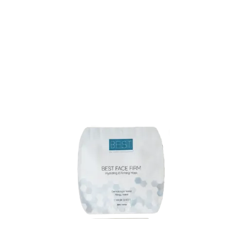 The image shows the Expack 0.03oz PE Standup Pouch PCR UniShape Die-Cut 1.0ml. The pouch is a small, transparent, flexible packaging with a flat, rectangular shape and rounded corners. It stands upright due to its gusseted bottom. The pouch features a die-cut design, allowing for easy opening. The material appears smooth and glossy, emphasizing its sleek and modern appearance.