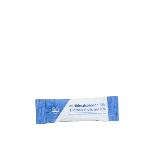 The image displays the Expack 1.0oz PE Standup Pouch. It is a sleek, clear plastic pouch with a flat base that allows it to stand upright. The pouch features a resealable top, making it suitable for storing small quantities of products like powders, liquids, or granules. The transparent material provides visibility of the contents inside.