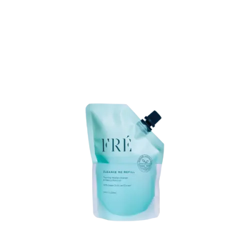 The image shows the Expack 5.1oz PE Pouch Mono UniSpout 150ml. It is a flexible, transparent pouch designed for storing liquids. The pouch features a spout on the top right corner for easy pouring and sealing. The product appears to be empty and stands upright, showcasing its sleek and functional design.