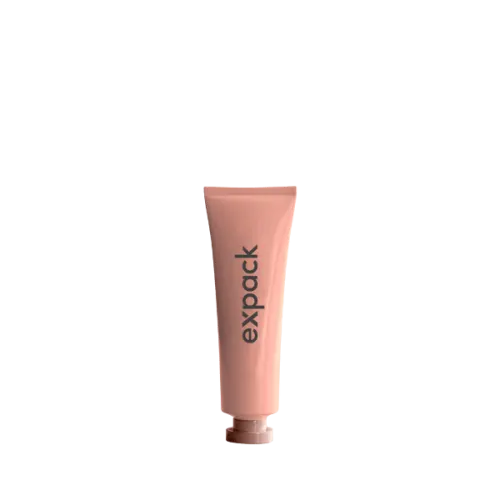 The image displays a cylindrical, white tube with a smooth, glossy finish. The product is the "EXPACK 5.1oz PE Tube." This tube features a standard screw cap at the top, which is also white and matches the body of the tube. The overall design is simple and clean, suitable for various cosmetic or personal care products.
