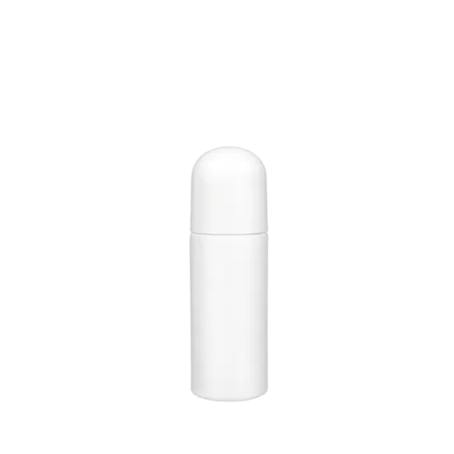 2.7oz/80ml PE Cylinder Deodorant Roll-On with Plastic Rollerball & Domed Cap