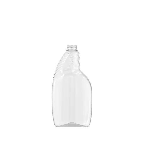 The image shows the Resilux 24.0oz PET Bottle. The bottle is clear, tall, and cylindrical with smooth sides. It has a relatively narrow neck and a screw cap closure. The design is simple and functional, suitable for storing various liquids. The overall appearance is sleek and modern.