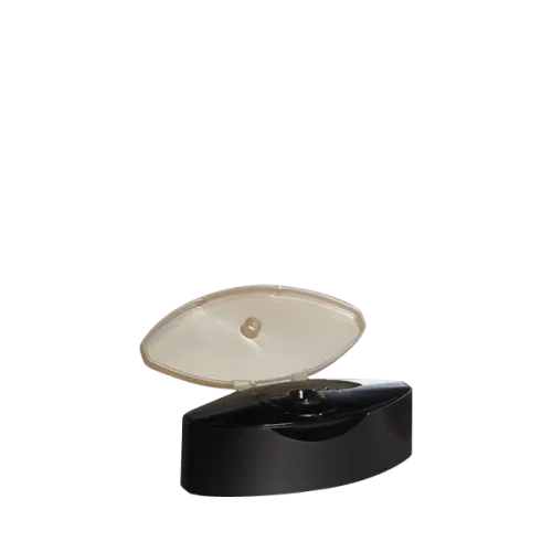 The image shows a Menshen PP Flip-Top Cap designed for packaging applications. The cap is circular with a hinge that allows the top to flip open and closed. It is depicted in a neutral color and appears to be made of plastic. The cap has a smooth, uniform surface and is likely used to seal bottles or containers, ensuring easy access to the contents when needed.