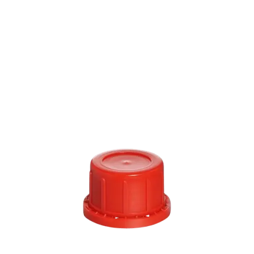 The image shows the Menshen PP Threaded Closure 45 Chemical Closure. It is a white, circular plastic cap designed for securely sealing chemical containers. The cap features a threaded design, allowing it to be screwed onto compatible containers. The top surface of the cap is flat and smooth, with no visible markings or logos.