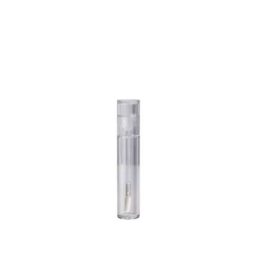 0.1oz /4ml Helen PET Cylinder Lip Gloss Tube with Stylish Applicator