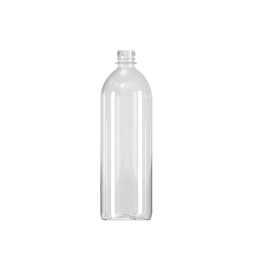 33.8oz / 1L 28-PCO PET Plastic Round Beverage Bottle