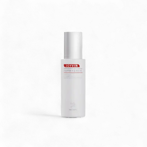 3.4oz/100ml PETG Cylinder Cosmetic Bottle with 18mm Neck, Premium Glass-like Plastic with Pump & Overcap